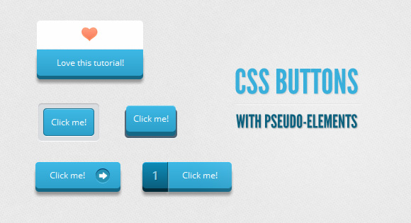 CSS3伪元素实现按钮点击阴影效果精彩实例