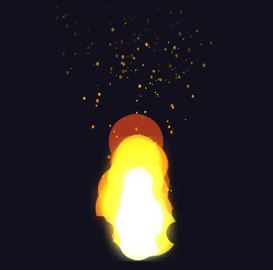 HTML5 Canvas打造炫酷火焰动画特效实例