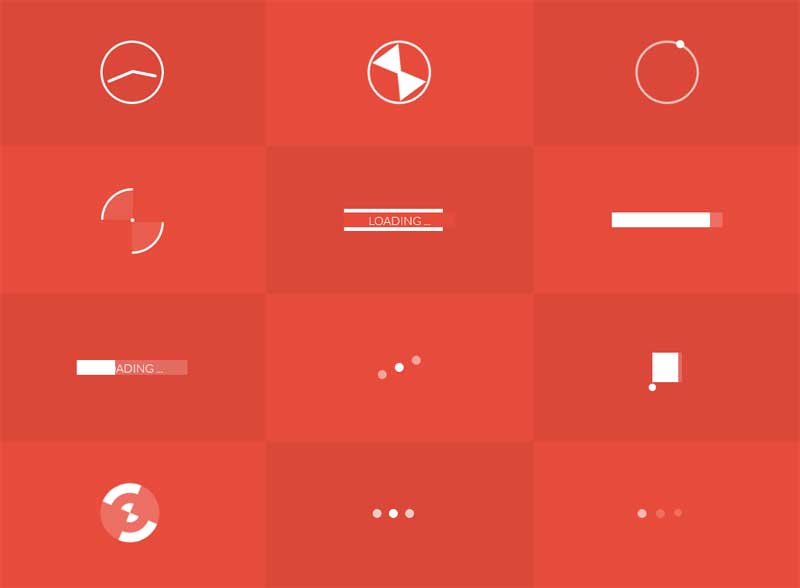 CSS3加载图标动画特效，精美UI实例展示