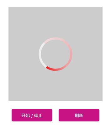 HTML5 Canvas圆形加载动画特效精彩实例