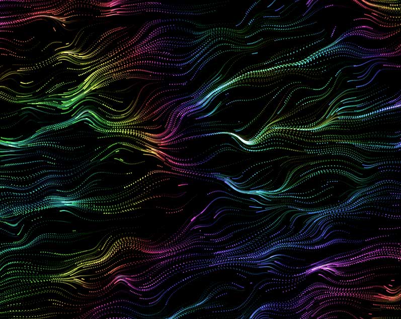 炫彩数字电波，HTML5 Canvas特效展示实例