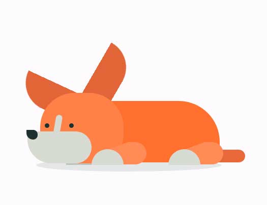 卡通狗狗睡眠动画，CSS3特效精彩展示