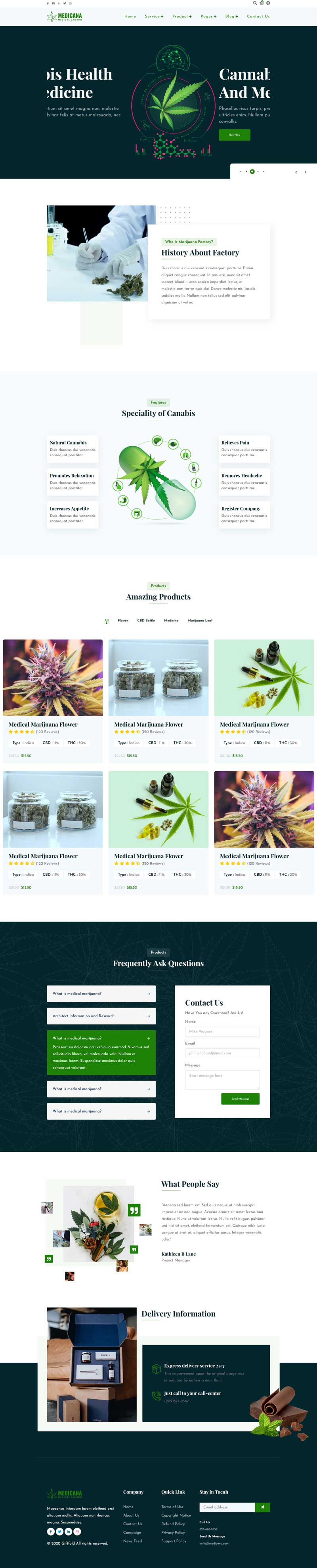 医疗化学生物科技企业官网，专业企业网站模板，打造卓越在线形象