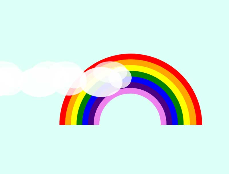 探索CSS3魔力，彩虹与白云网页元素特效惊艳实例