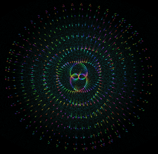 css3 svg粒子花环动画特效