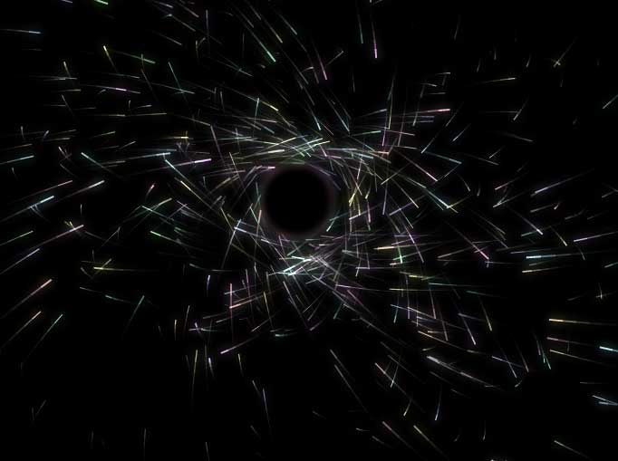 HTML5 Canvas黑洞粒子吸引动画，炫酷特效实例展示