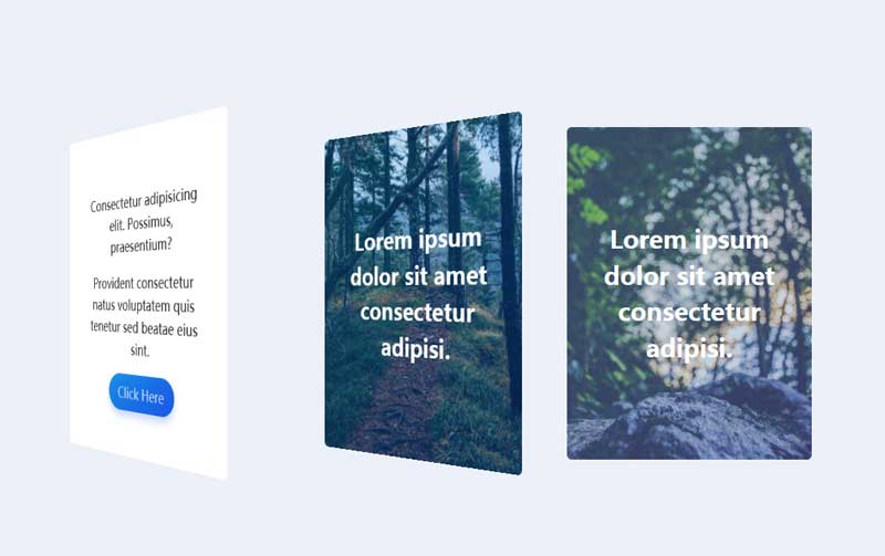 CSS3 3D翻转卡片悬停动画特效实例