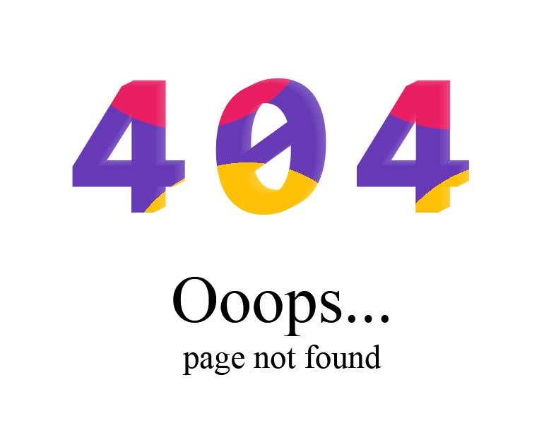 404页面，绚丽文字动画单页模板