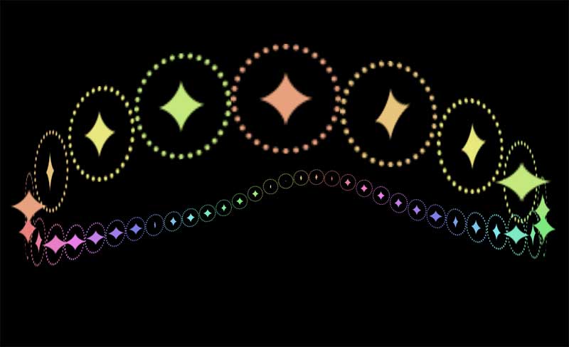 HTML5 3D弹性链条动画，炫酷特效实例展示