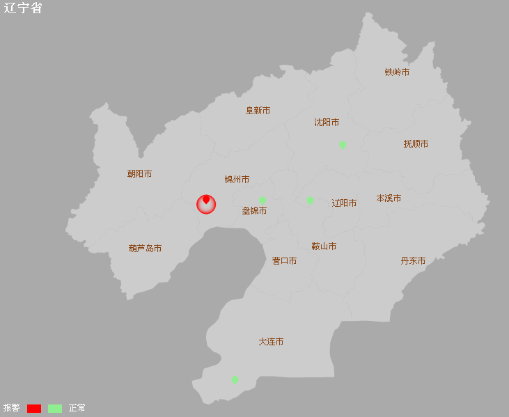 ECharts.js图表插件，含坐标点与缩放功能的地图HTML5示例