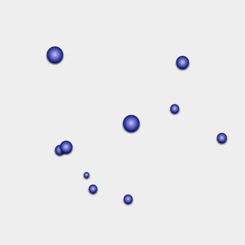HTML5 Canvas 3D立体小球运动动画效果精彩实例
