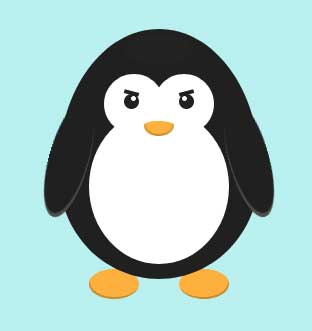 卡通企鹅UI动画特效，CSS3精彩实例展示