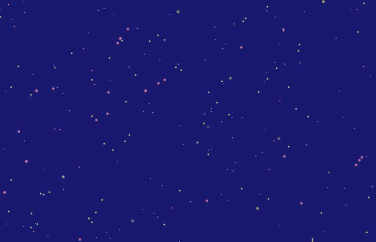 jQuery css3夜空中的星星动画特效