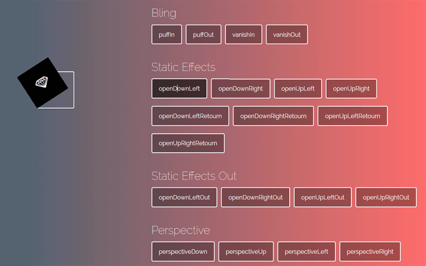 Magic动画库制作CSS3动画特效
