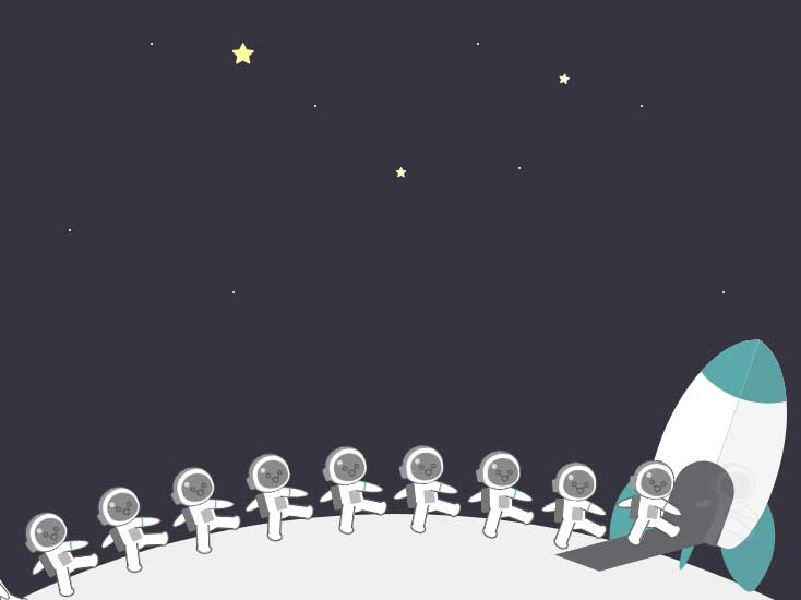 HTML5宇宙飞船人员动画，生动实例展示