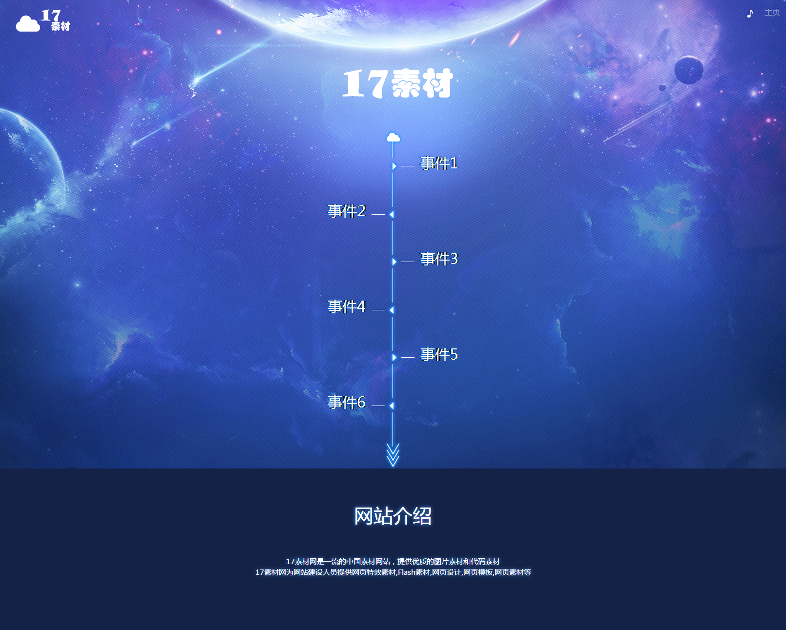 html5公司官网发展时间轴动画特效