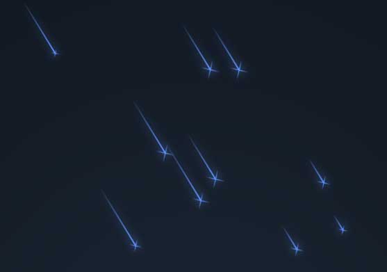 纯css3流星雨动画特效
