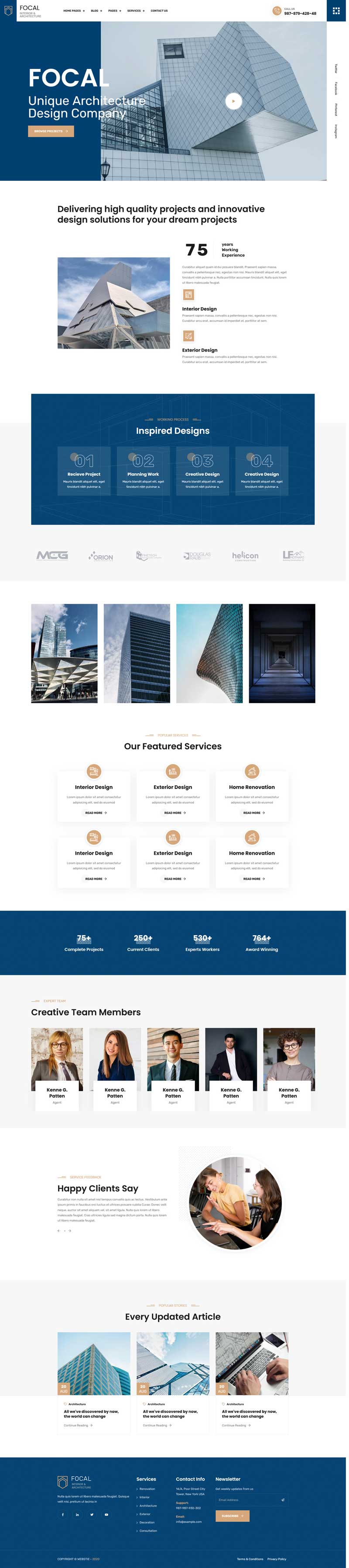 建筑结构设计师官网html5模板