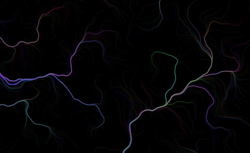 html5 canvas雷电背景动画特效