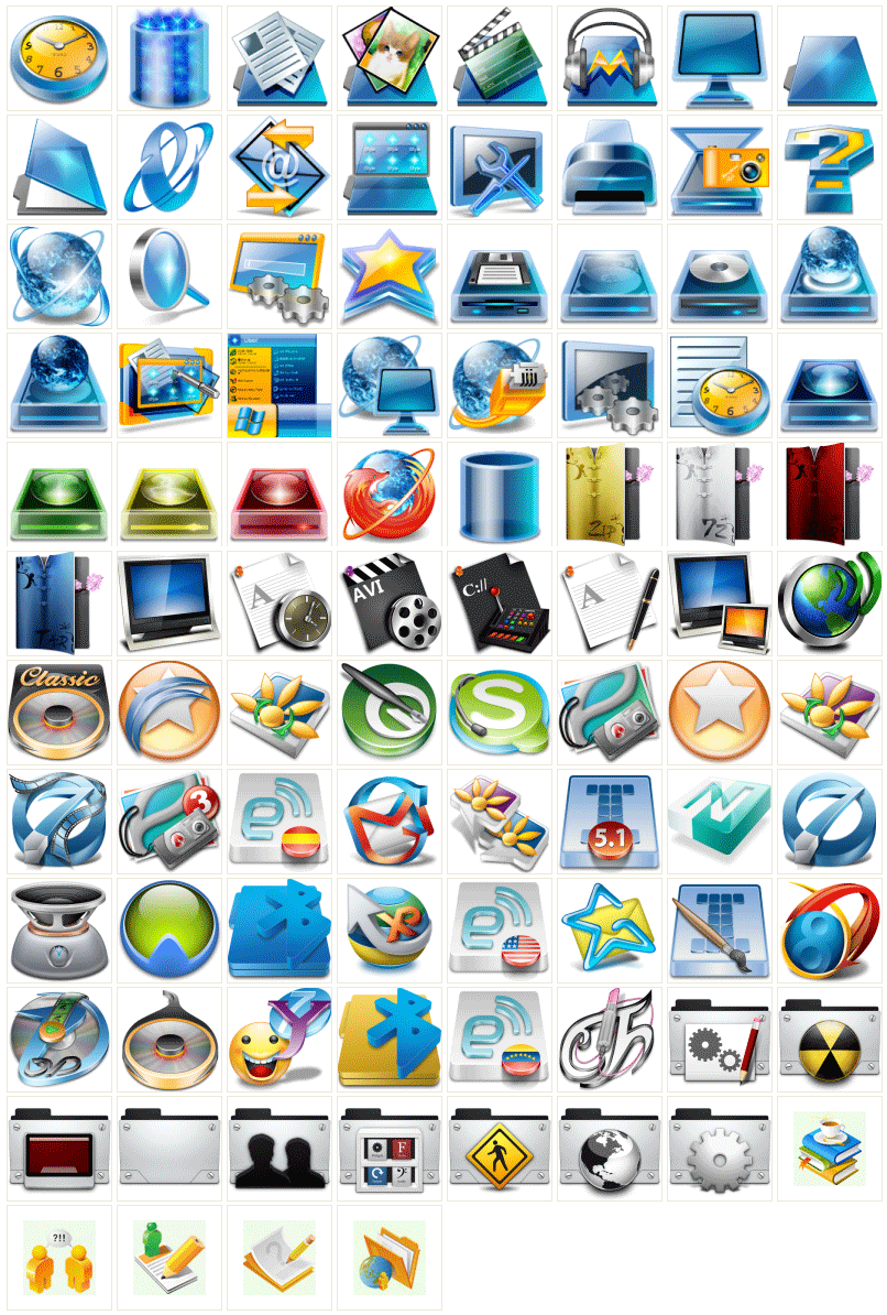 win7桌面图标素材下载_win7电脑图标素材下载png
