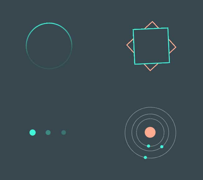 创意的css3 loading加载动画特效