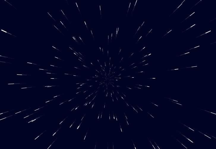 canvas 2D光速粒子动画特效