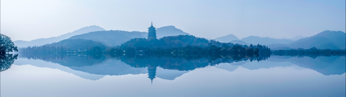 西湖雷峰塔绝美4K风景壁纸，高清5120x1440大图，一键下载！