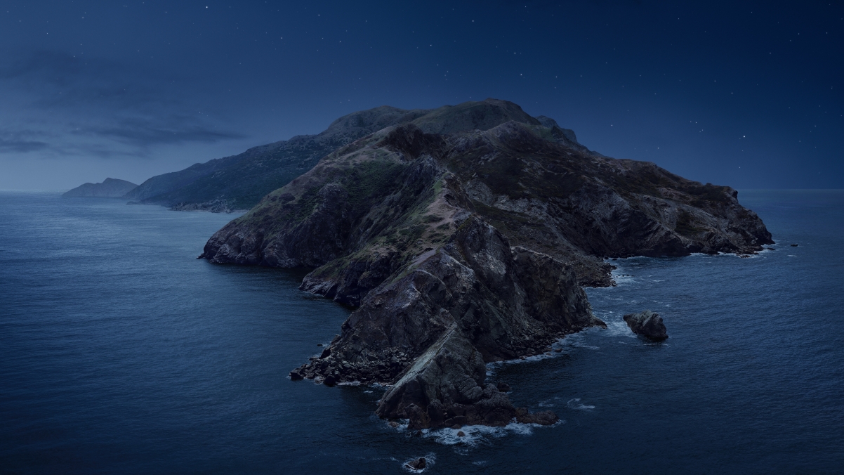 苹果Mac OS Catalina夜晚风景，绝美4K壁纸，高清3840x2160，免费下载