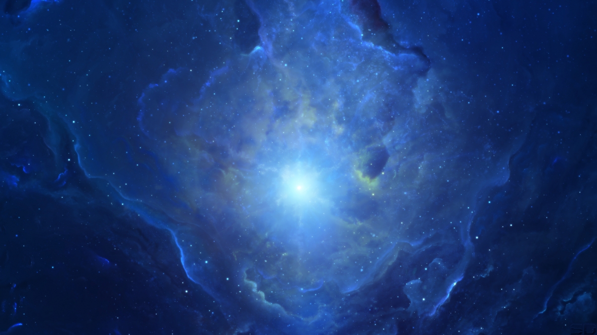 星空星光数字艺术空间，超清4K风景壁纸3840x2160下载