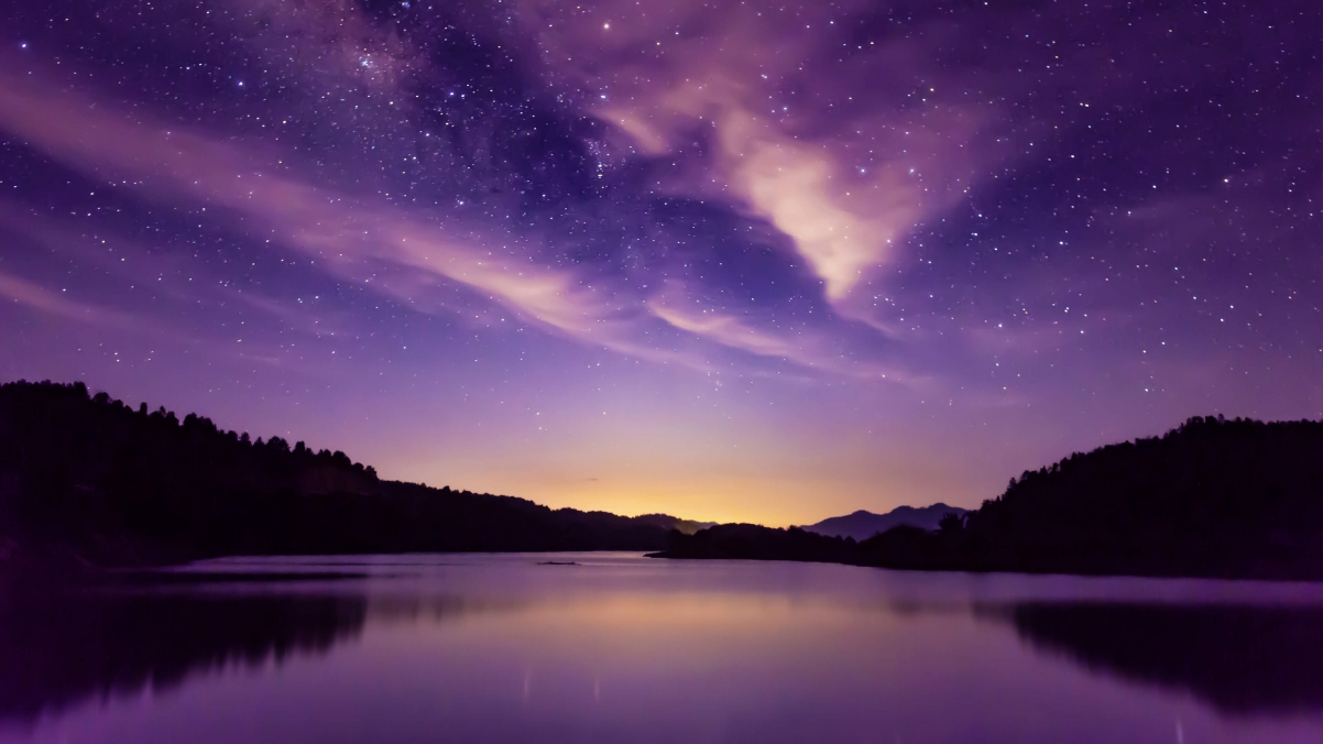 【高清珍藏】夜幕星空映湖水，绝美4K风景壁纸，3840x2160超高清下载
