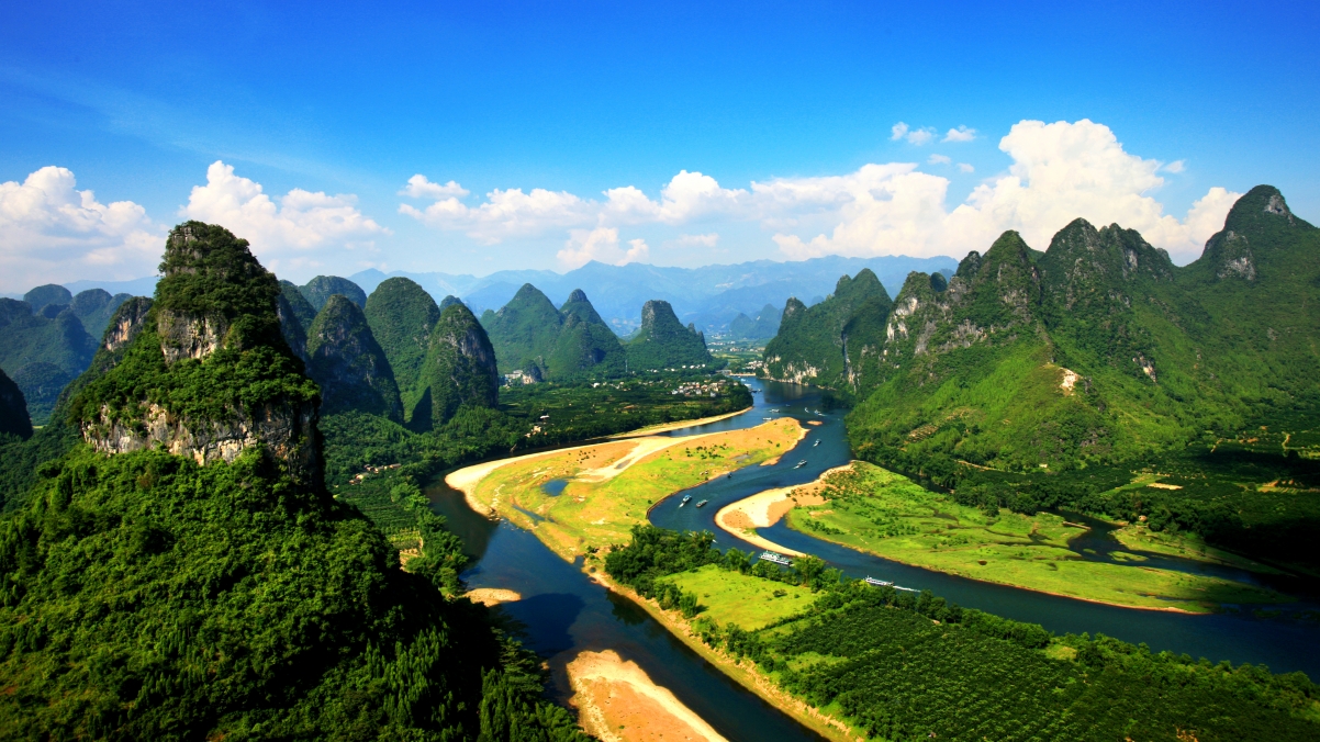 桂林山水4K高清壁纸，绝美风景图片，3840x2160分辨率免费下载