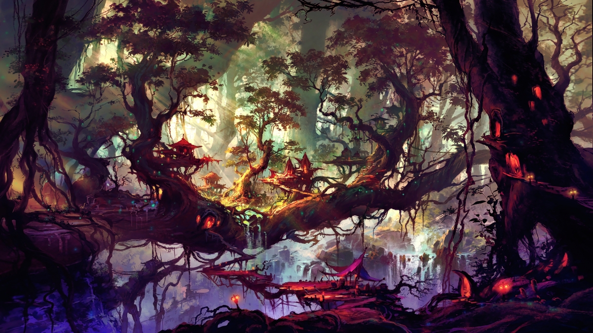 幻想艺术之美，超清4K树风景壁纸，3840x2160高清下载