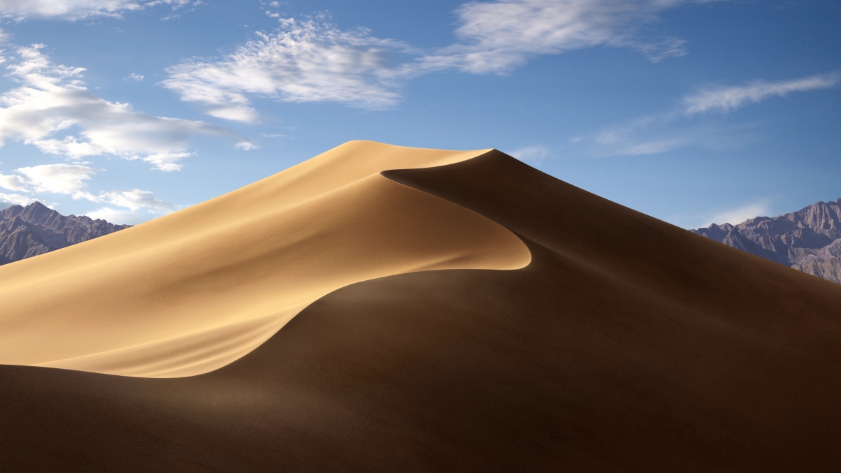 苹果macOS Mojave壁纸，莫哈韦沙漠风光，白天高清4K图片，5120x2880分辨率，一键下载