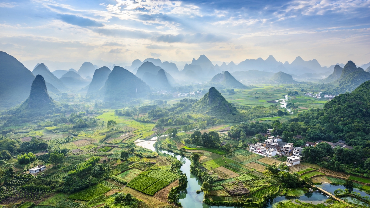 桂林山水4K超清壁纸，3840x2160高清自然风景电脑桌面背景图下载