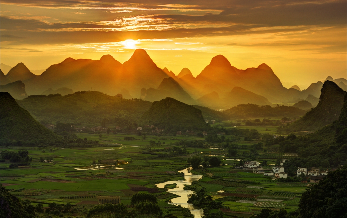 桂林山水美景欣赏，4K超清壁纸，清晨风光尽在眼前，4000x2518高清下载