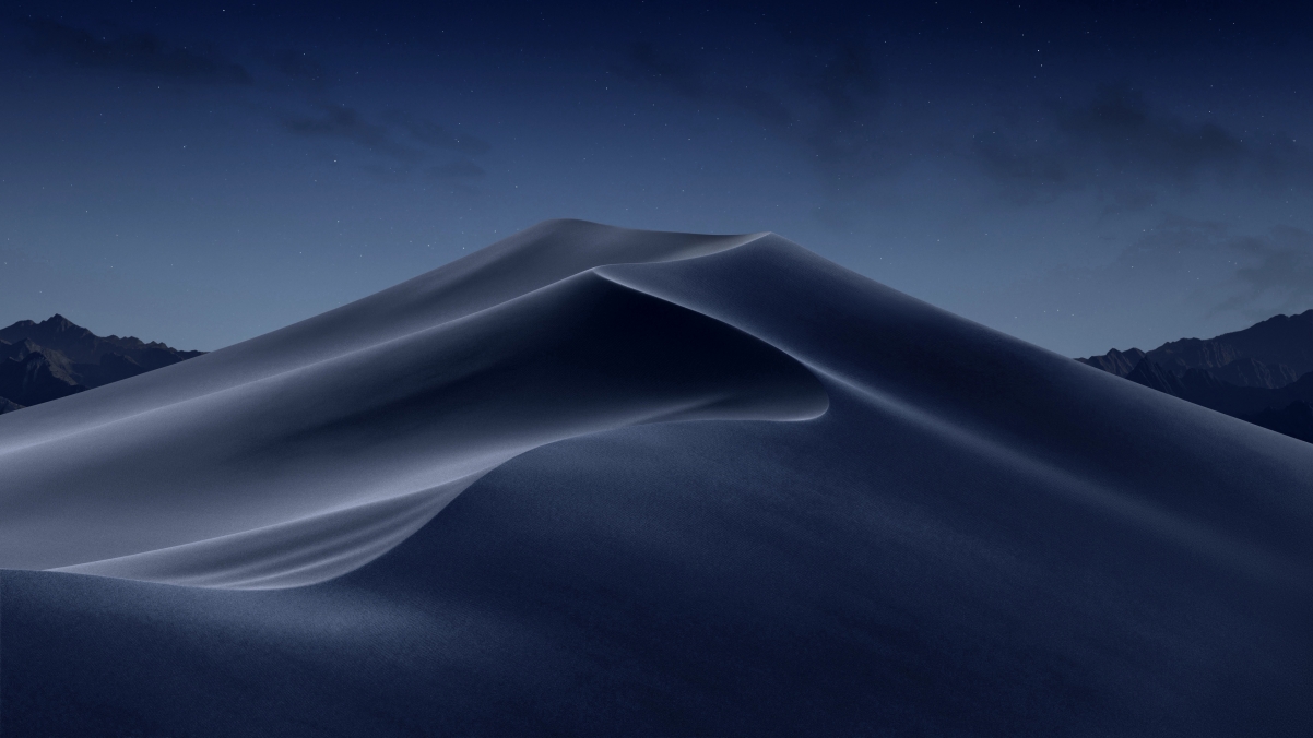 苹果macOS Mojave莫哈韦沙漠夜景，绝美4K高清壁纸，3840x2160分辨率，免费下载！