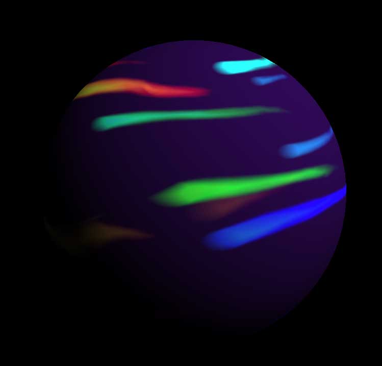 3D拖拽木星球体特效