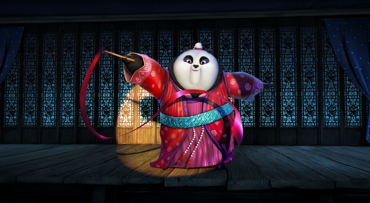功夫熊猫3，美美彩带舞者高清壁纸，婀娜多姿展现4K动漫之美，3936x2160超清下载