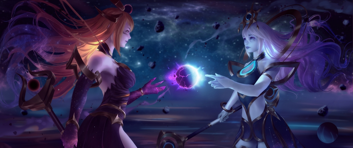 英雄联盟，拉克丝暗星女王4K高清壁纸，3440x1440游戏图片下载