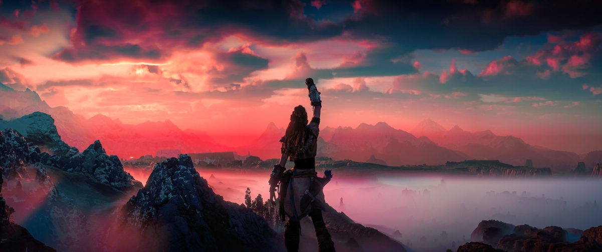 《Horizon Zero Dawn Victory》4K超高清游戏壁纸，3440x1440分辨率，精美画质，一键下载
