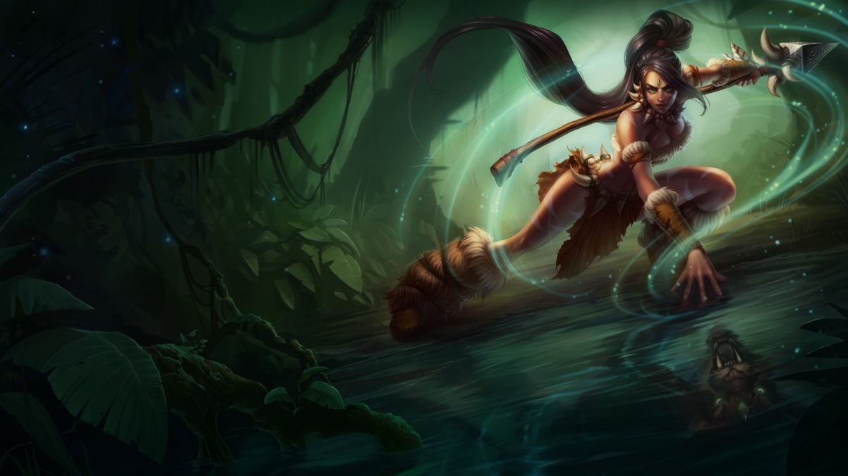 LOL狂野女猎手奈德丽(Nidalee) 4K超清壁纸，3840x2160高清游戏图片，免费下载！