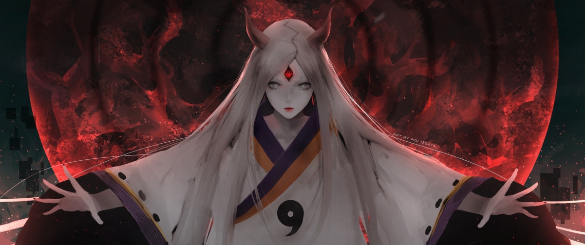 月亮女神绝美壁纸，高清4K动漫图片，3440x1440分辨率，一键下载！