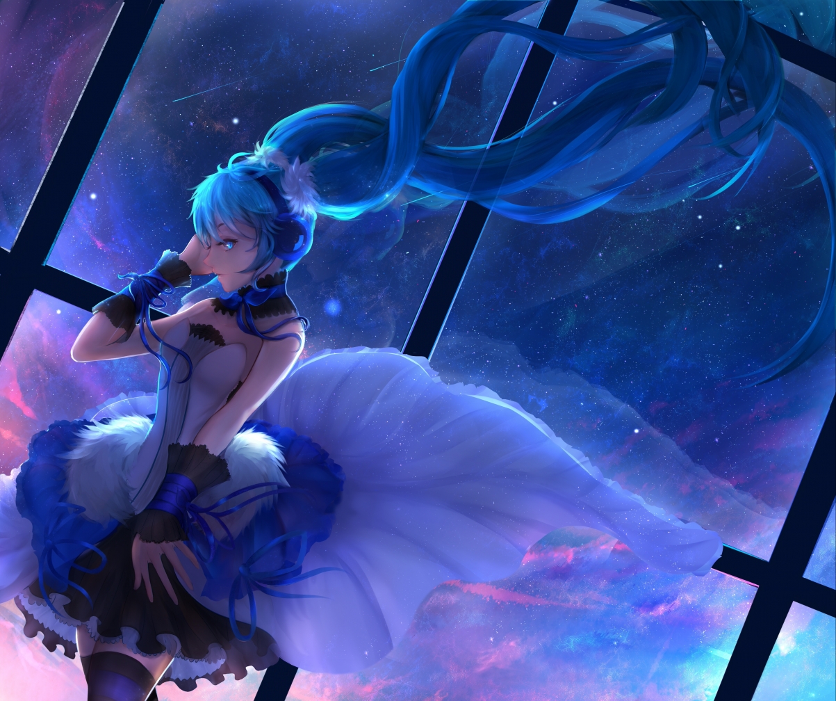 初音未来MIKU，唯美梦幻4K动漫壁纸，高清3622x3036大图，一键下载