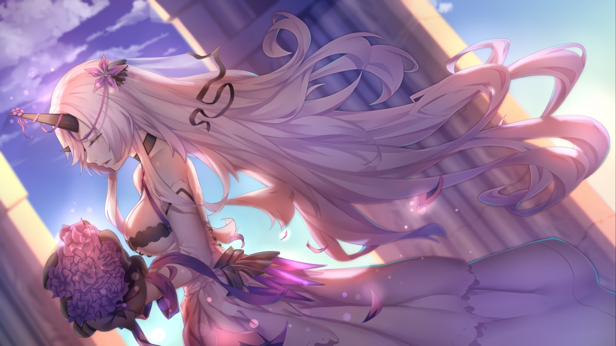 战舰少女婚纱礼服，绝美4K动漫壁纸，高清3827x2150，一键下载！