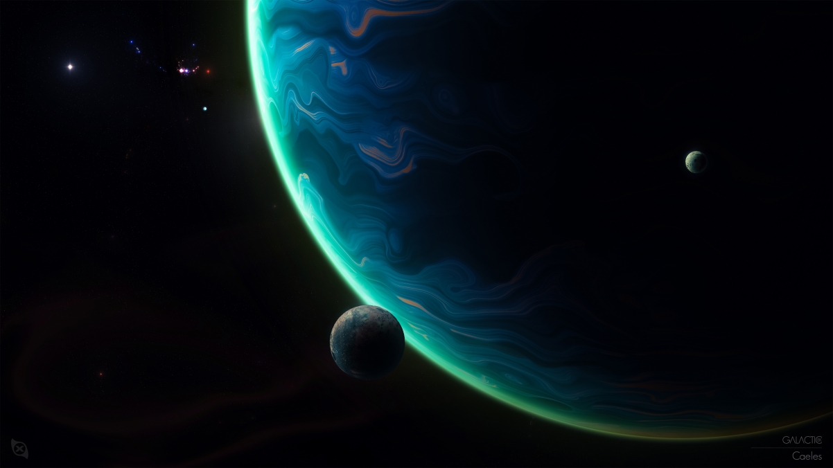 巨型行星惊艳太空景观，4K超高清壁纸，3840x2160分辨率，免费下载！