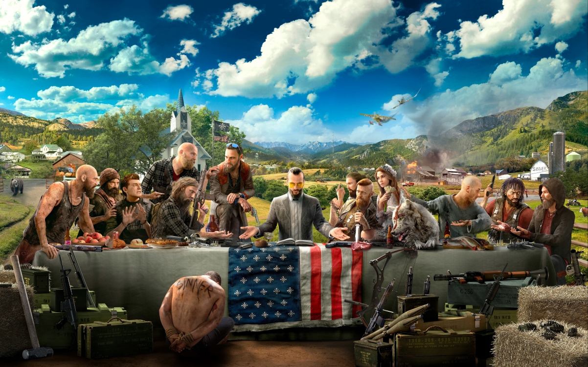 孤岛惊魂5(Far Cry 5)超高清壁纸，4K精美游戏图片，3840x2400分辨率，一键下载