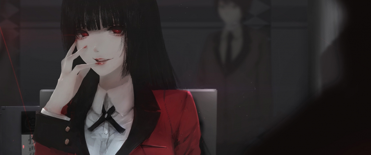 狂赌之渊蛇喰梦子，绝美4K动漫壁纸，高清3440x1440，一键下载