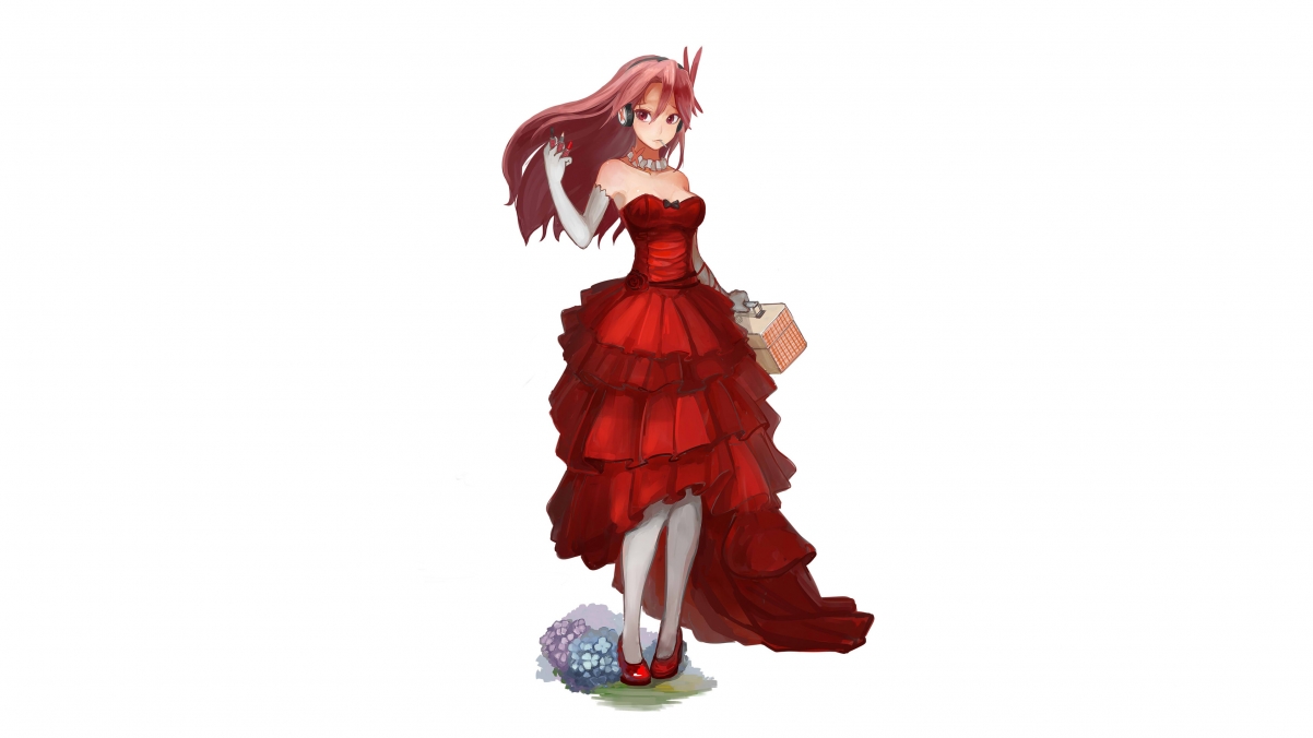 斩赤红之瞳动漫女孩，绝美4K高清壁纸，3840x2160分辨率，一键下载！
