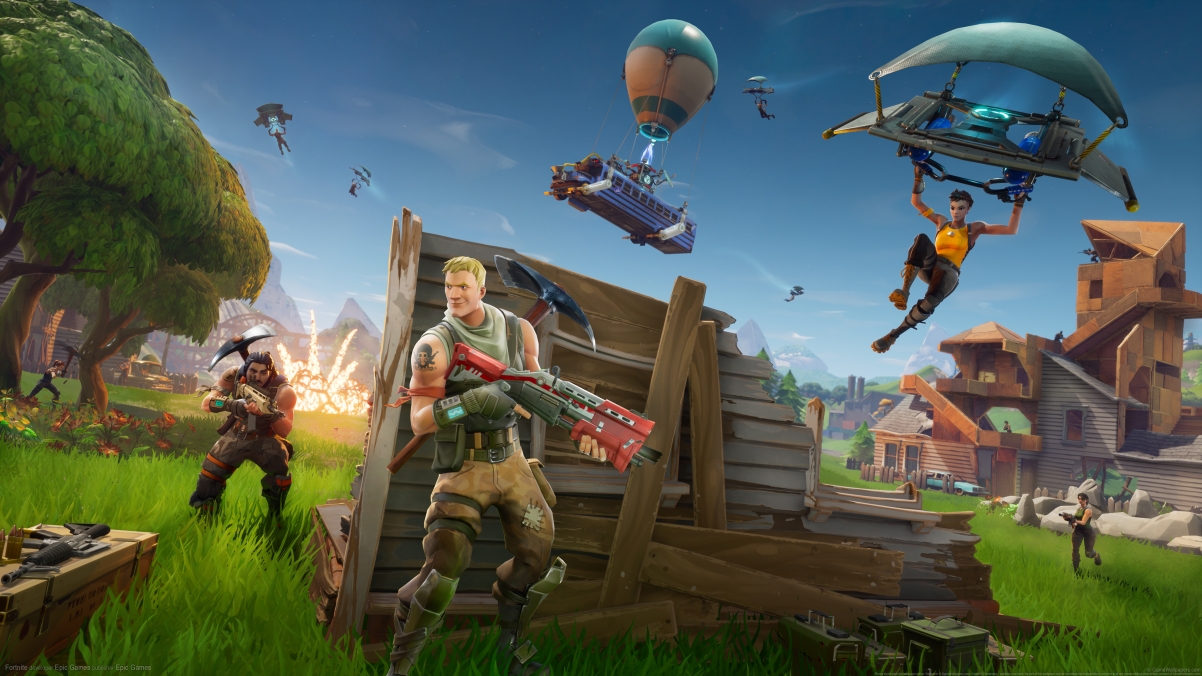 《堡垒之夜Fortnite》超高清4K壁纸，精美游戏场景，3840x2160分辨率免费下载