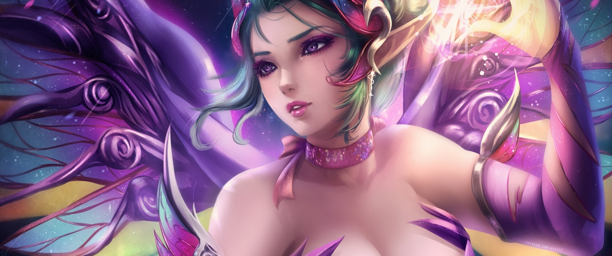 美女仙子女神4K游戏壁纸，3440x1440高清图片，一键下载，尽享视觉盛宴！